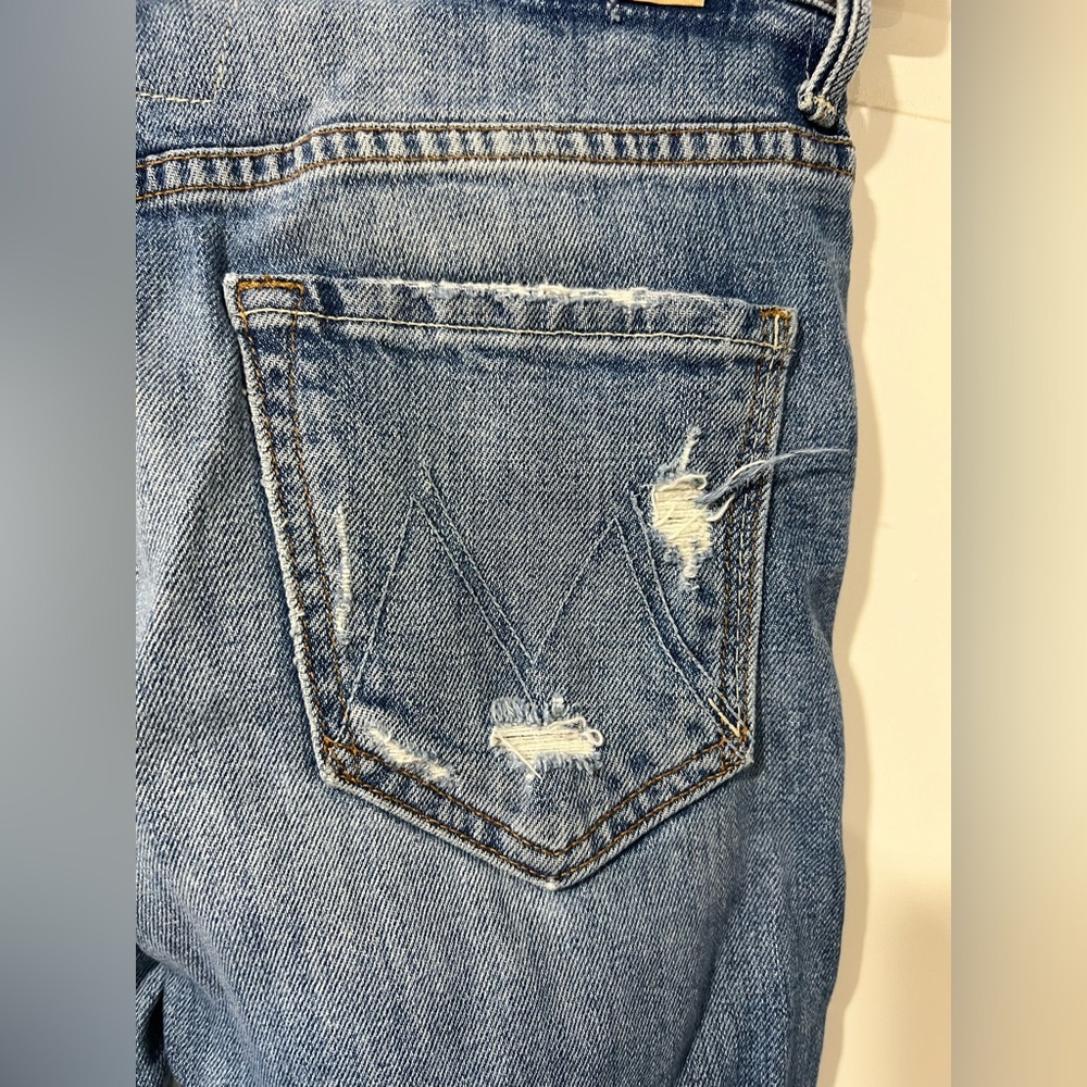Women’s Mother the insider crop step fray jeans 28 distressed - Picture 10 of 16